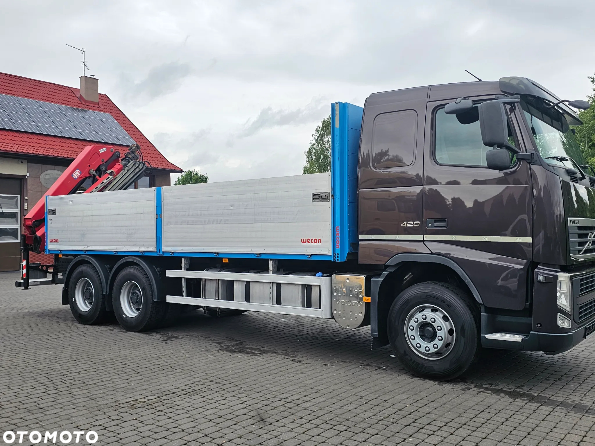 Volvo FH420+HDS 6X4 HMF 12,5m Składany Z, - 3