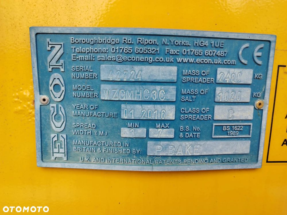 Mercedes-Benz Sprinter 313CDi Solarka Piaskarka Posypywarka Hydraulika rozrzutnik ECON Specjalny komunalny Schmidt gritter salt spreader pługopiaskarka - 4