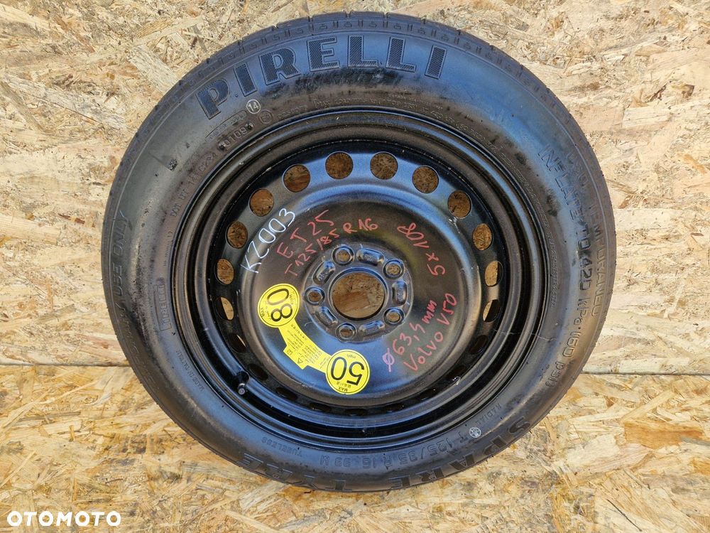 VOLVO V50 KOŁO DOJAZDOWE 125/85 R16 ET25  5X108 F63,4MM - 1