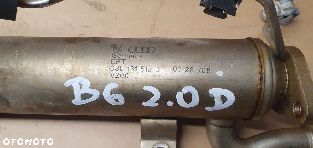 Chłodniczka spalin zawór EGR VW Passat B6 2.0 TDI 03L131512B - 7