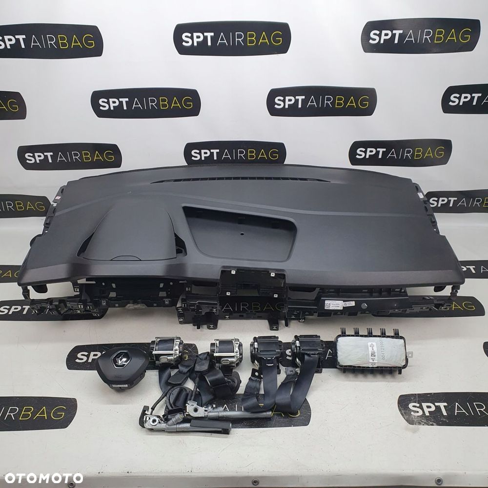 RENAULT KANGOO III DESKA ROZDZIELCZA KONSOLA KOKPIT PULPIT PODUSZKI AIRBAG AIR BAG PASY KIT SET - 1