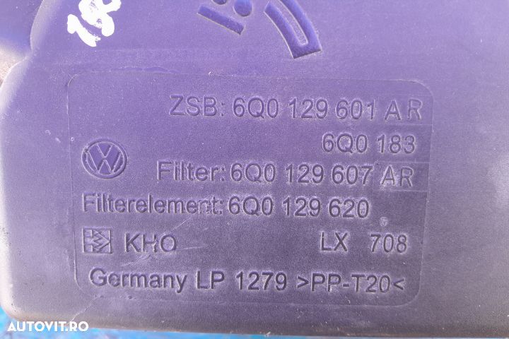 Carcasa filtru aer 6Q0129607AR - 1.4  TDI BMS 6Q0129607AR - 1.4  TDI - 5