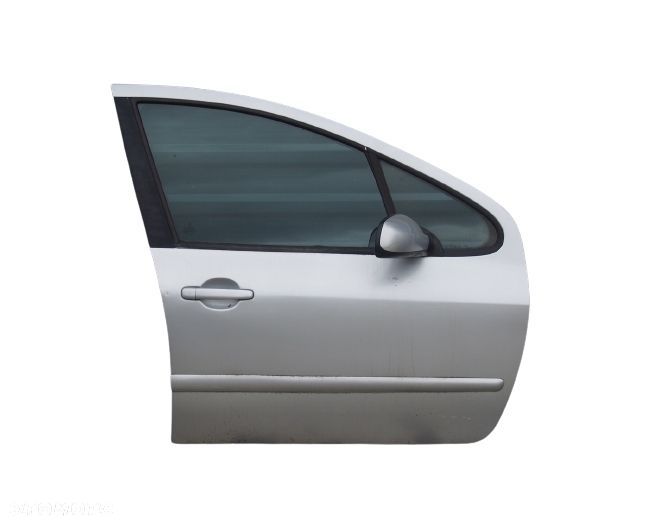 drzwi prawe przód przednie srebrne kompletne peugeot 307 lift fl 2005-2008 - 2