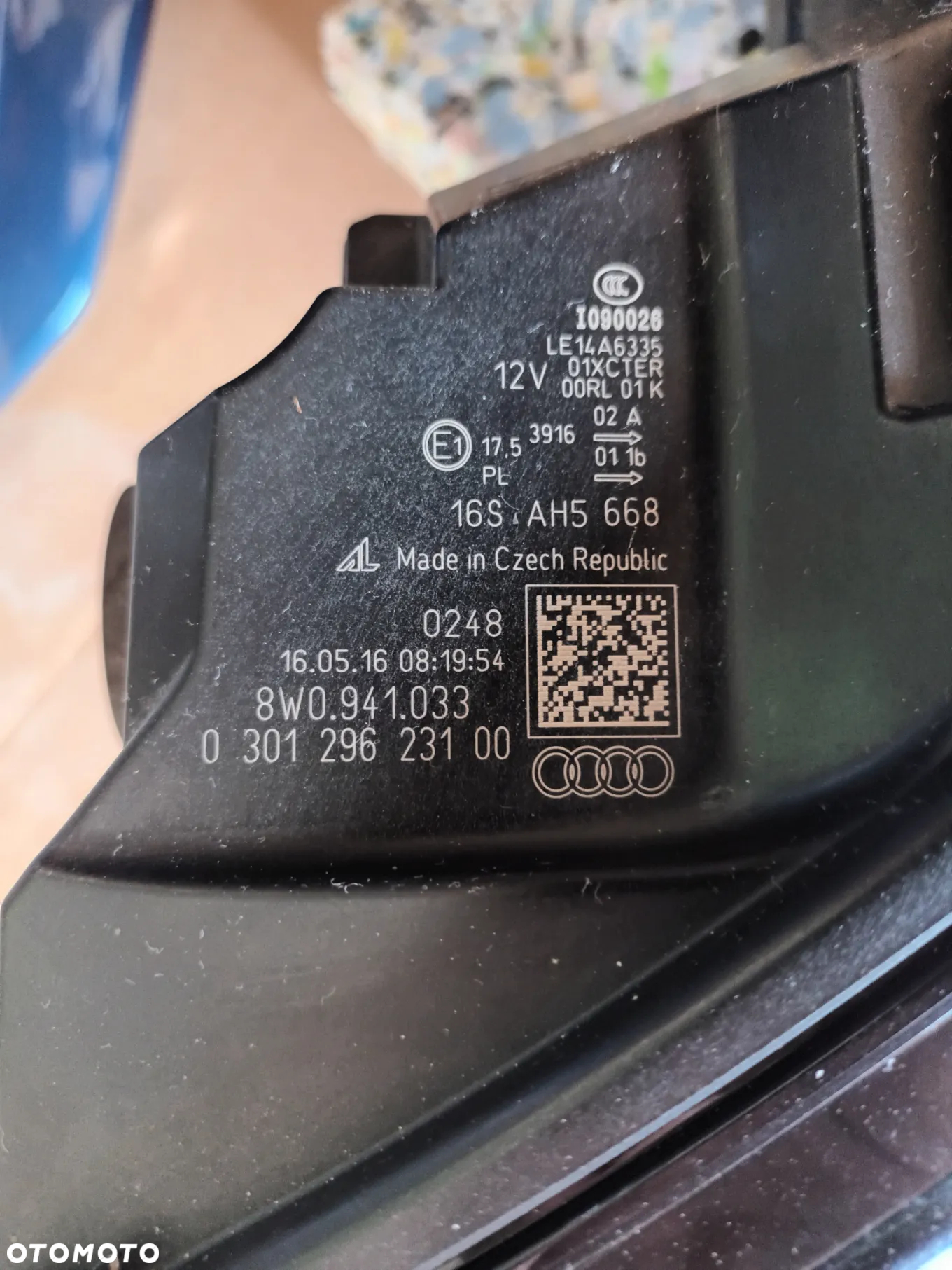 Audi A4 B9 8W kompletny przód maska lampy led zderzak błotnik w kolor LY9T OEOE - 24