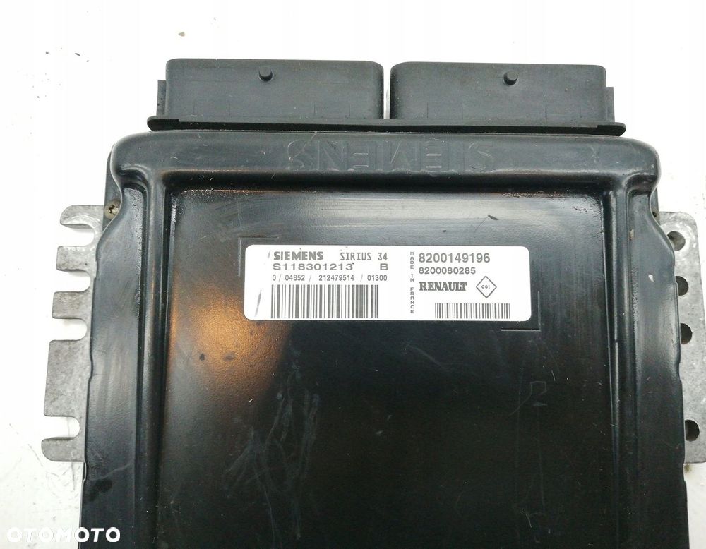 KOMPUTER SILNIKA STEROWNIK RENAULT KANGOO I 1.6 16V 8200149196 / S118301213 - 3