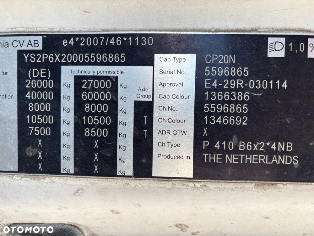 Scania P 410 6x2 ostatnia oś skrętna i podnoszona cysterna do odbioru mleka zabudowa MAGYAR - 36