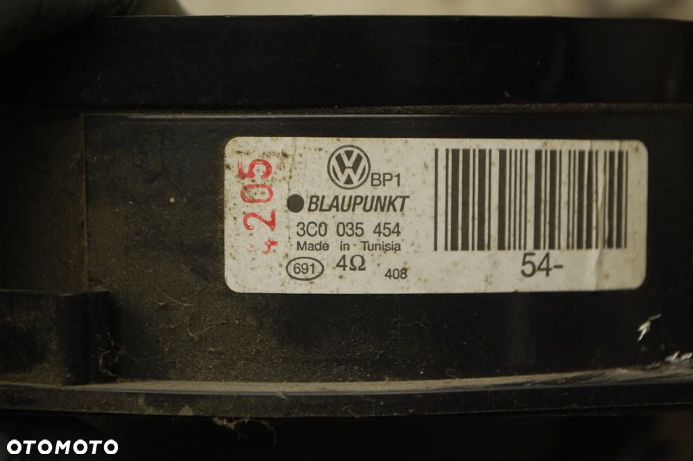 GŁOŚNIK DRZWI PRZÓD PRZEDNI 3C0035454 VW PASSAT B6 - 3