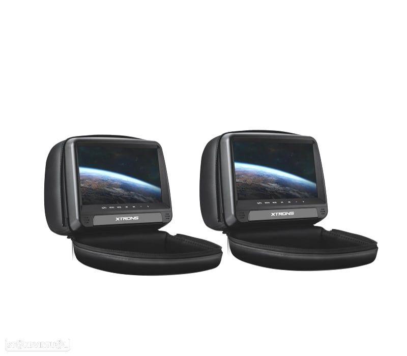 ENCOSTO DE CABEÇA MULTIMEDIA DVD 9" PULGADAS TACTIL COR EM PRETO - 7