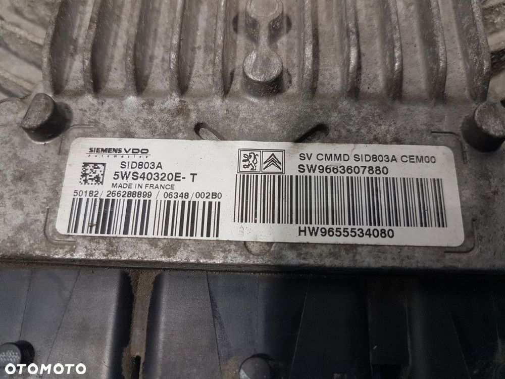 PEUGEOT 807 2.0 HDI STEROWNIK SILNIKA 5WS40320E-T - 5