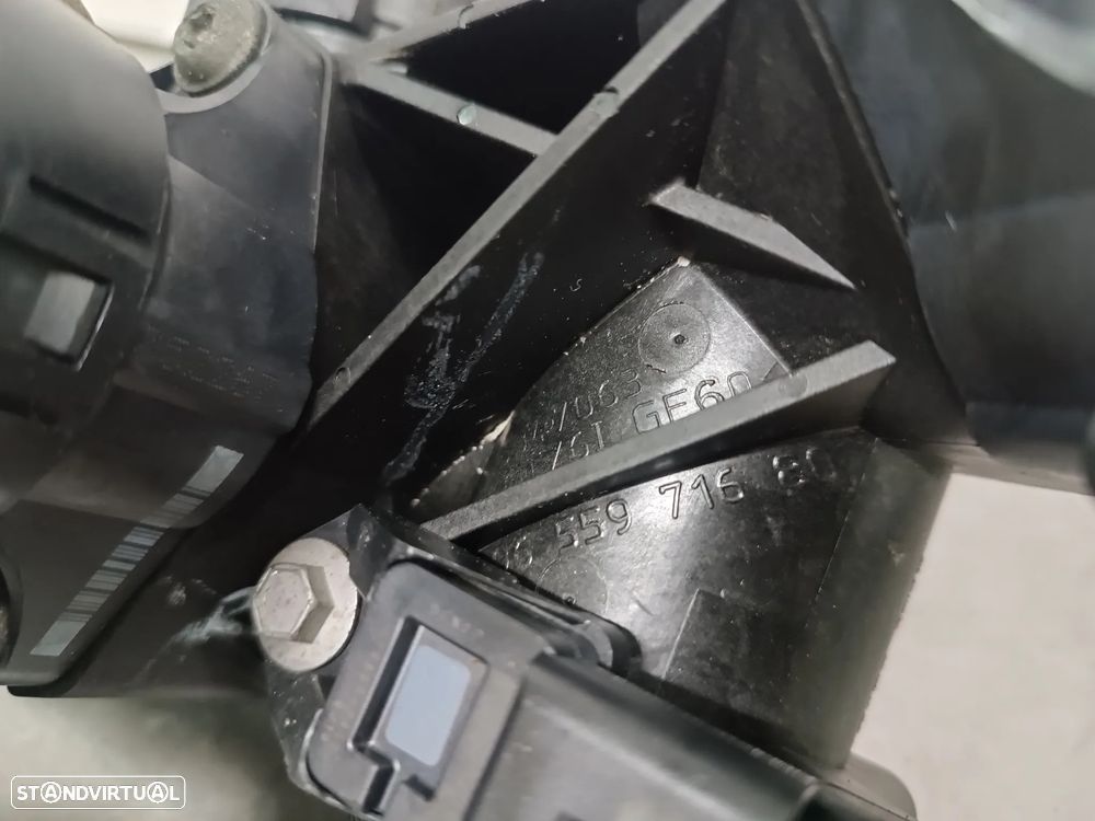 BORBOLETA ADMISSÃO PEUGEOT 207 307 / CITROEN XSARA PICASSO / C4 1.6HDI 110CV REF 9655971680 - 2