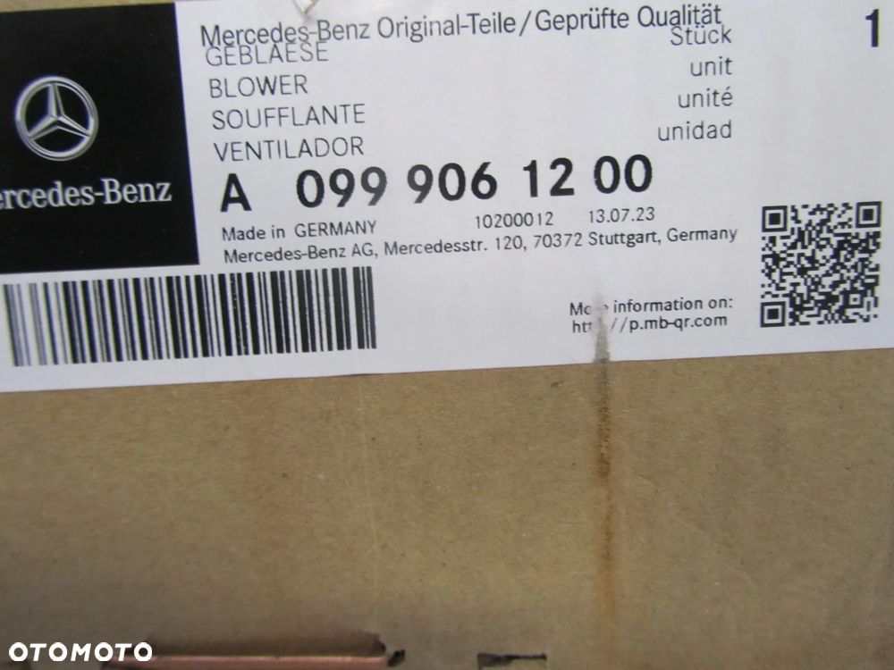 wentylator 0999061200 - 2