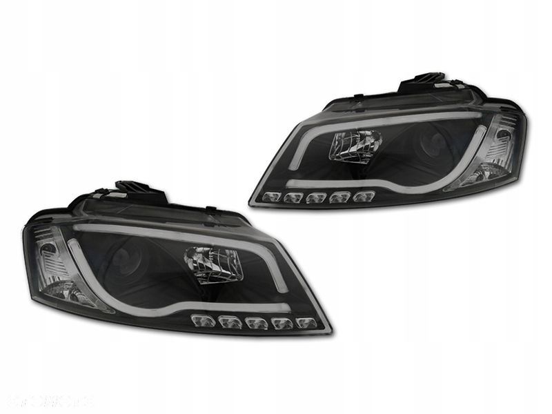 Reflektory Lampy Day line light LED Tube Neon Tuning Audi a3 8p Lift 2008- - 2