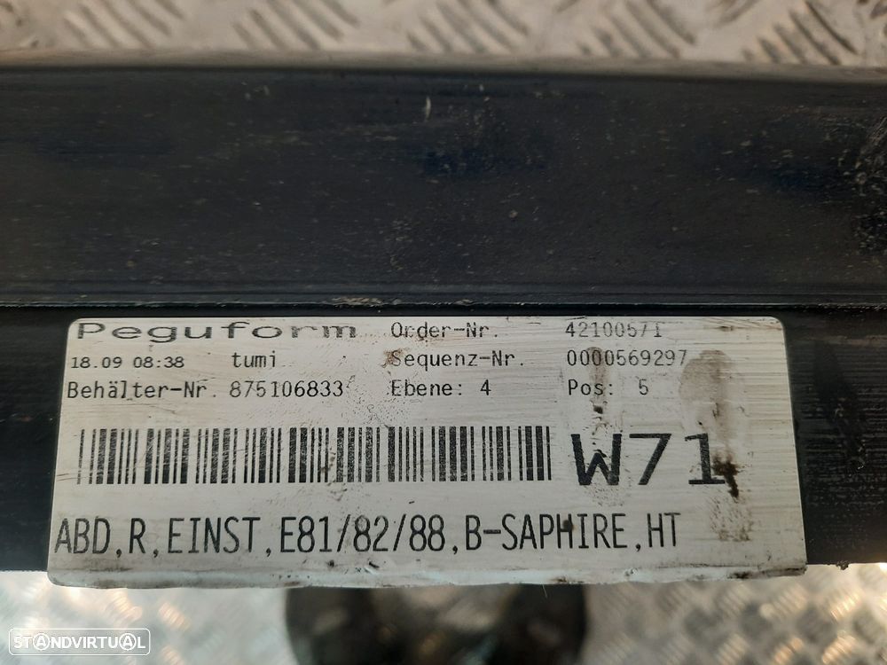 EMBALADEIRA EMBALADEIRAS ESQUERDA DIREITA BMW SERIE 1 E81 E82 COUPE E88 CABRIO 51777183234 7183234 15857711 SAIA SAIAS LATERAL LATERAIS - 9