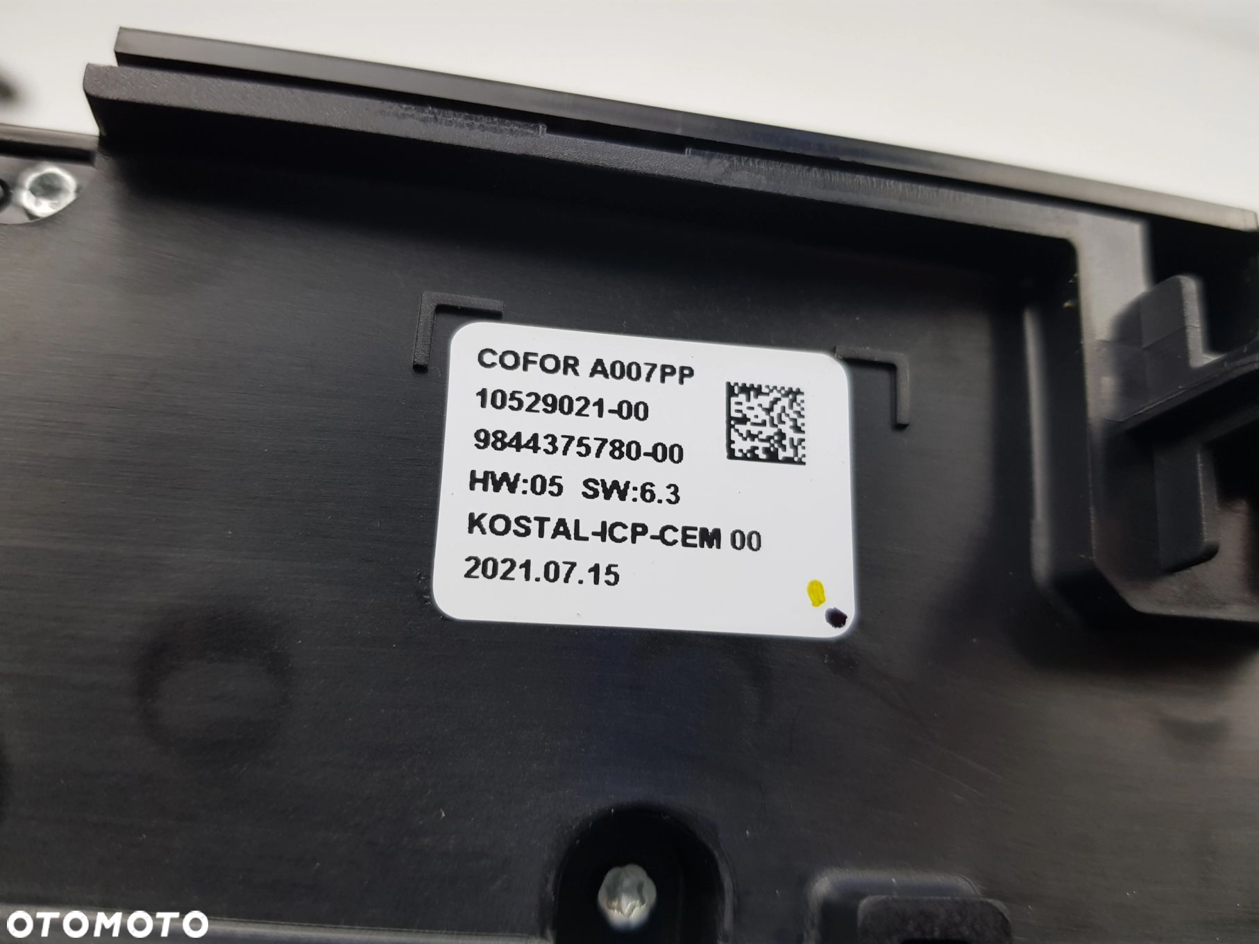 NOWY ORYGINALNY Panel Przełącznik Klimatyzacji Citroen C4 III 9844375780 - 7