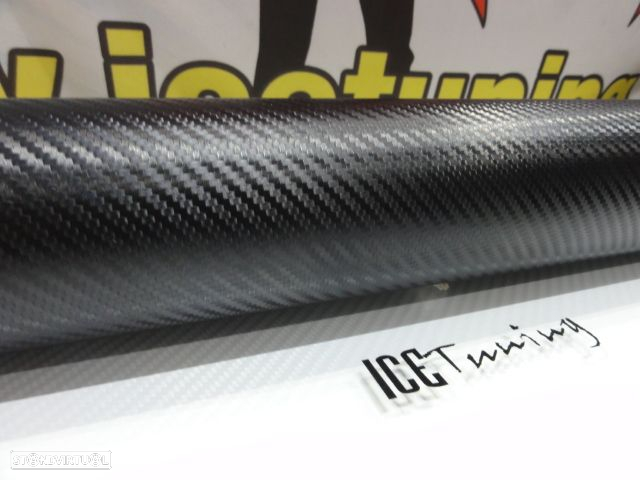 Película, vinil em carbono Preto 3D 1,52M x 1M, 1.52M X 0.50M, 2M X 0.50M - 4