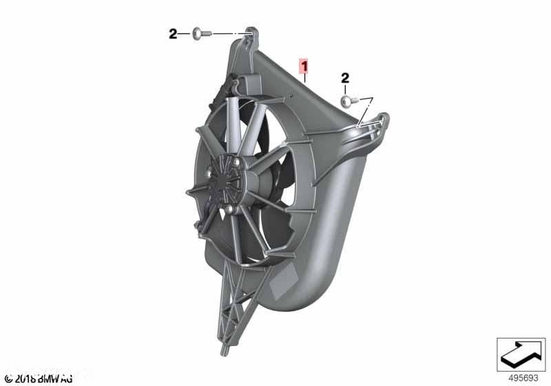 WENTYLATOR CHŁODNICY WIATRAK K66 K67 M1000 RR BMW S1000 8356815 - 4