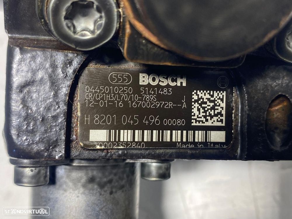 Bomba Alta Pressao RENAULT TRAFIC III 1.6 dCi 120 0445010250 MOTOR R9M408 - 3