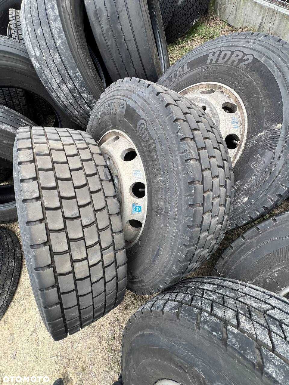 Opona + Felga aluminiowa Continental HDR2 315/70 R22.5 rok11 mm12 - 1