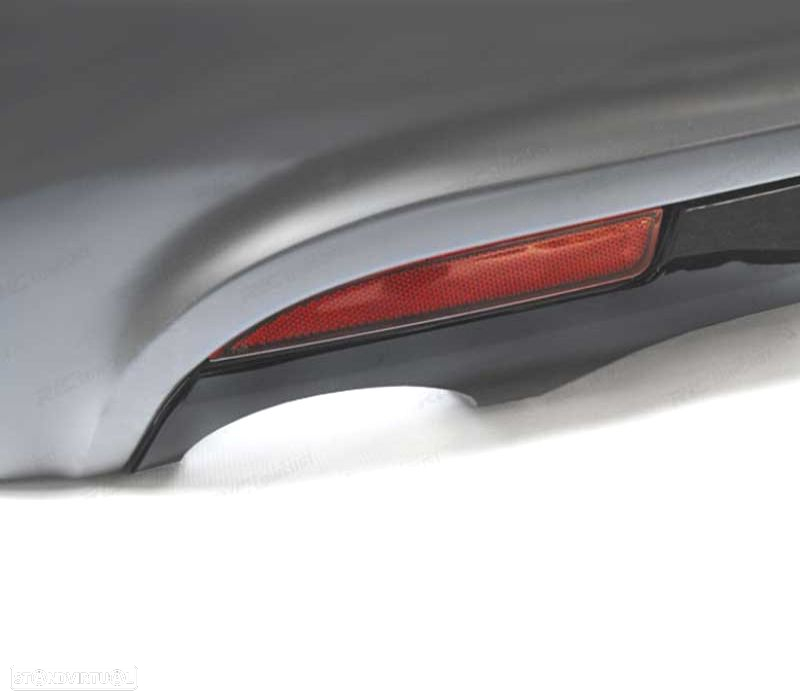 PARA-CHOQUES TRASEIRO VOLKSWAGEN VW SCIROCCO 08-14 LOOK R COM PDC DIFUSOR DUPLA SAIDA - 3