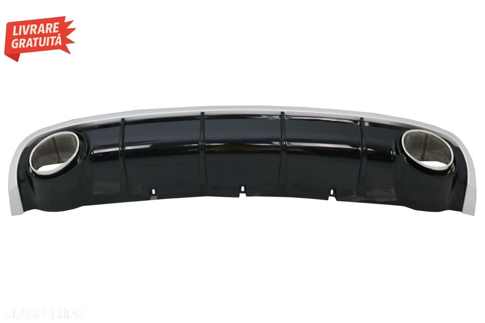 Difuzor Bara Spate si Ornamente Evacuare Audi A6 C7 4G Limousine Avant (2010-2014)- livrare gratuita - 3