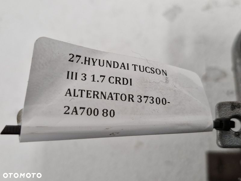 HYUNDAI TUCSON III 3 1.7 CRDI ALTERNATOR 37300-2A700 - 8
