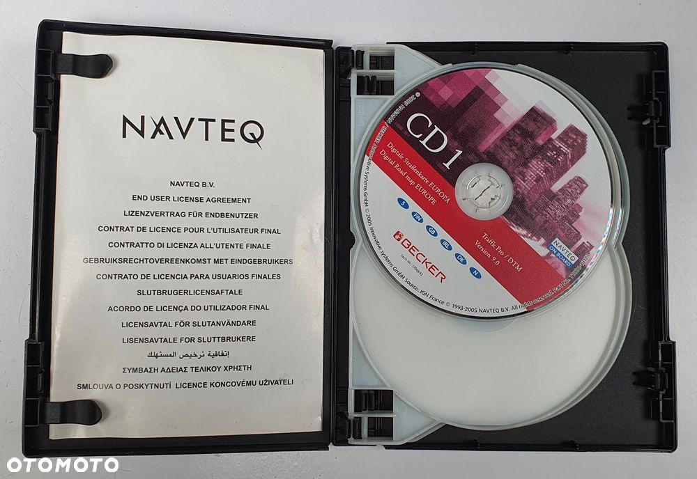 MAPA EUROPY NAVI NAWIGACJI PŁYTY CD BECKER 1700731 1700723 - 2