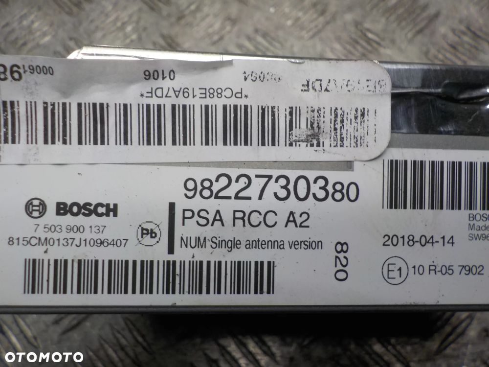 PEUGEOT 2008 I LIFT RADIO NAWIGACJA 9822730380 - 2