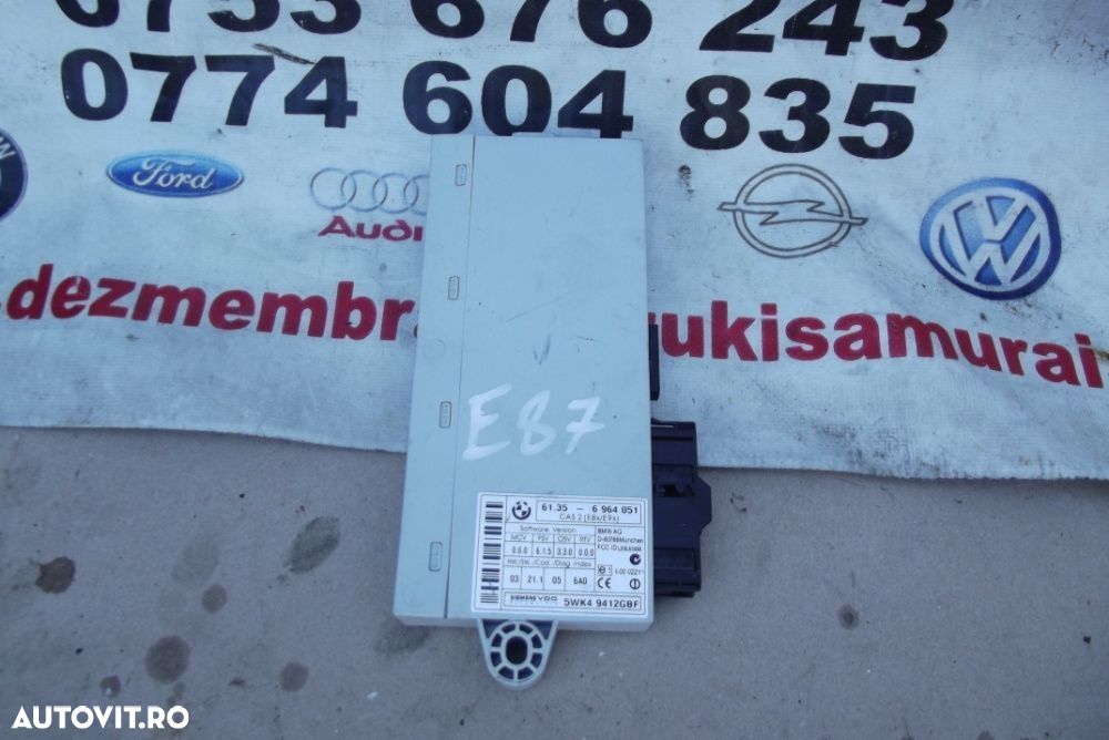 Modul confort BMW e87 E81 E90 modul confort central dezmembrez BMW e87 - 2