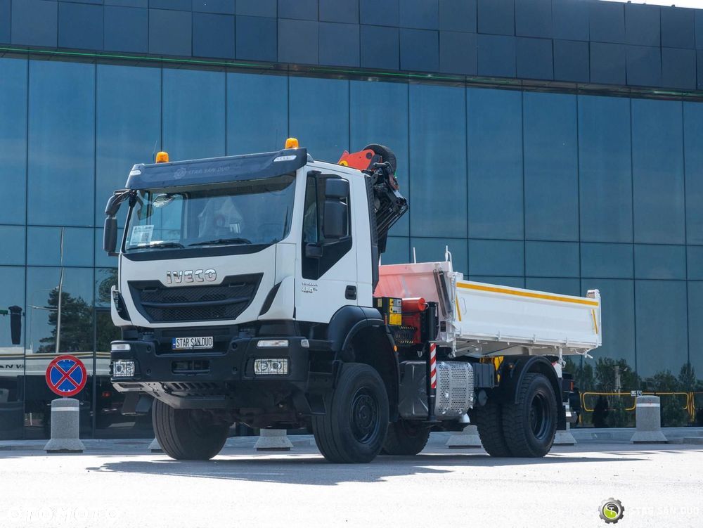 Iveco TRAKKER 450 4x4 Palfinger PK 18002 EH HDS Żuraw Wywrotka Rotator - 15