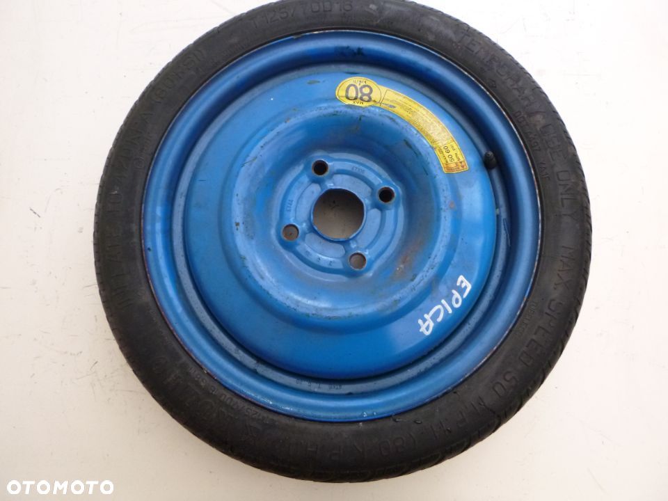 Chevrolet Epica 06-10 r. koło dojazdowe 125/70/16 4x114 - 1