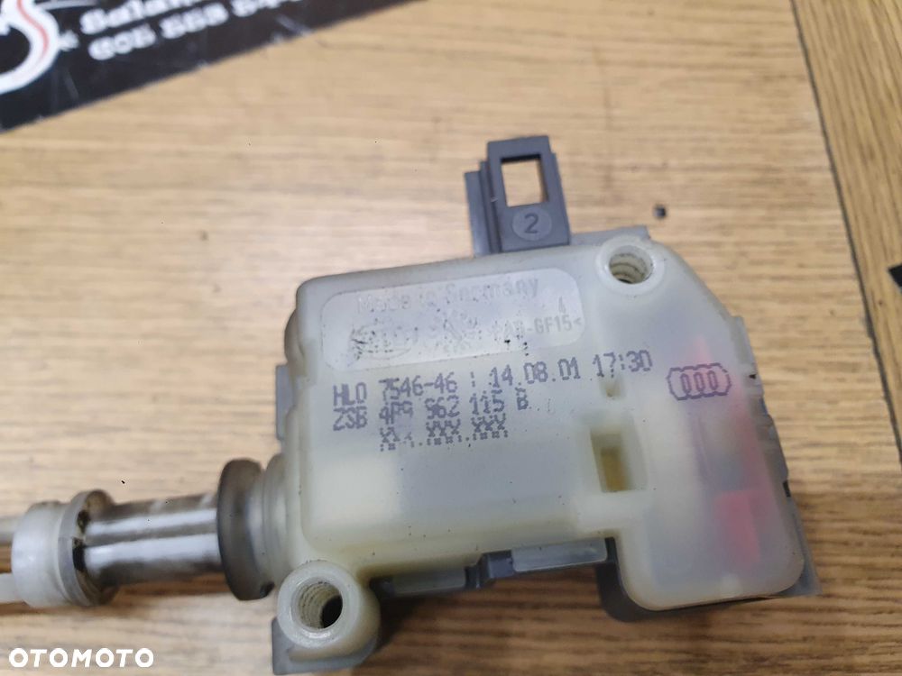 Siłownik 7M0862159 4B9962115B Silniczek Elektryczny Cięgno Zamka Klapy Bagażnika Audi A4 B6 Kombi Sedan 4B9962115B - 23
