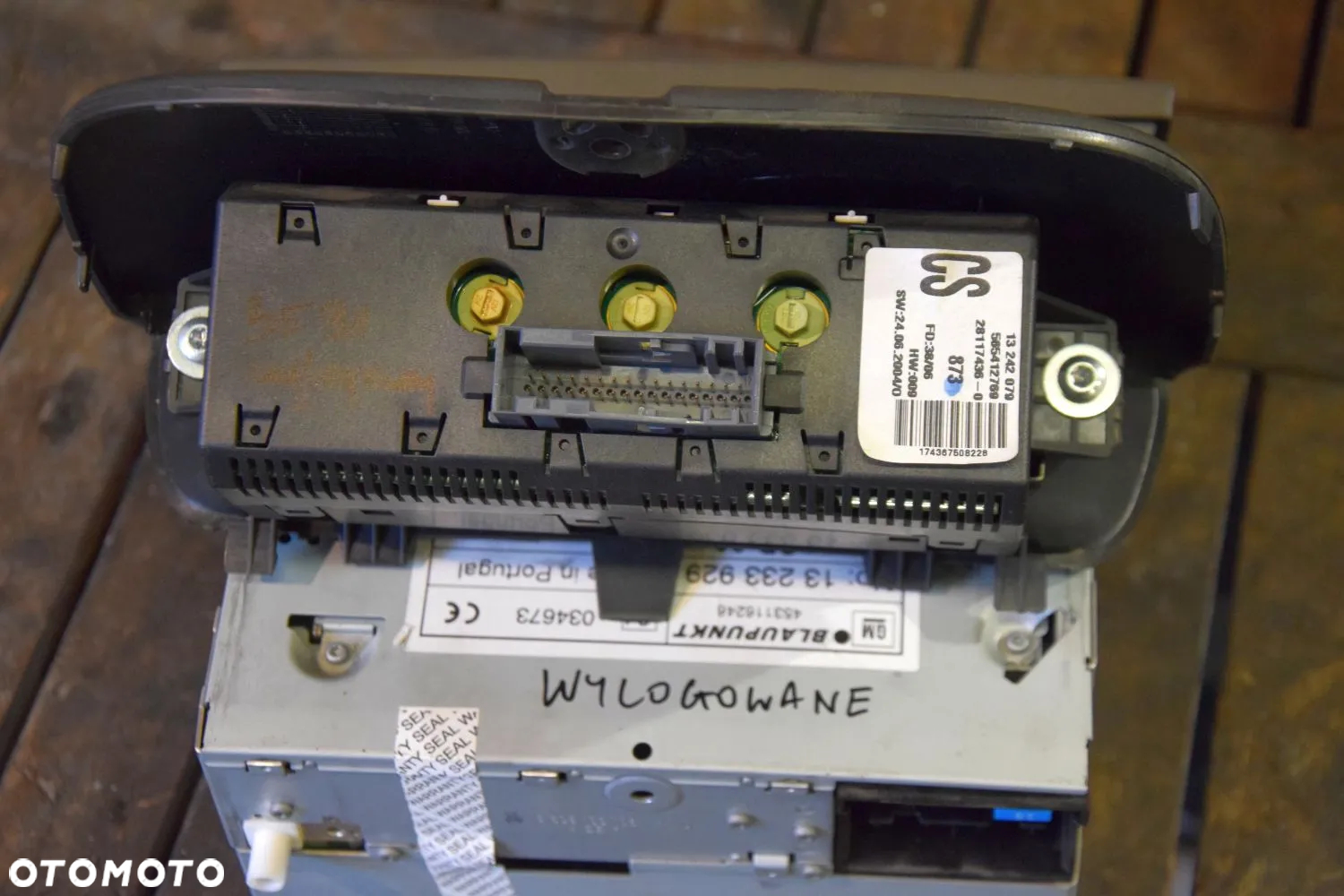 Opel Radio CD30 MP3 Ciemne + wyświetlacz Wylogowane z KODEM Oryginał - 6