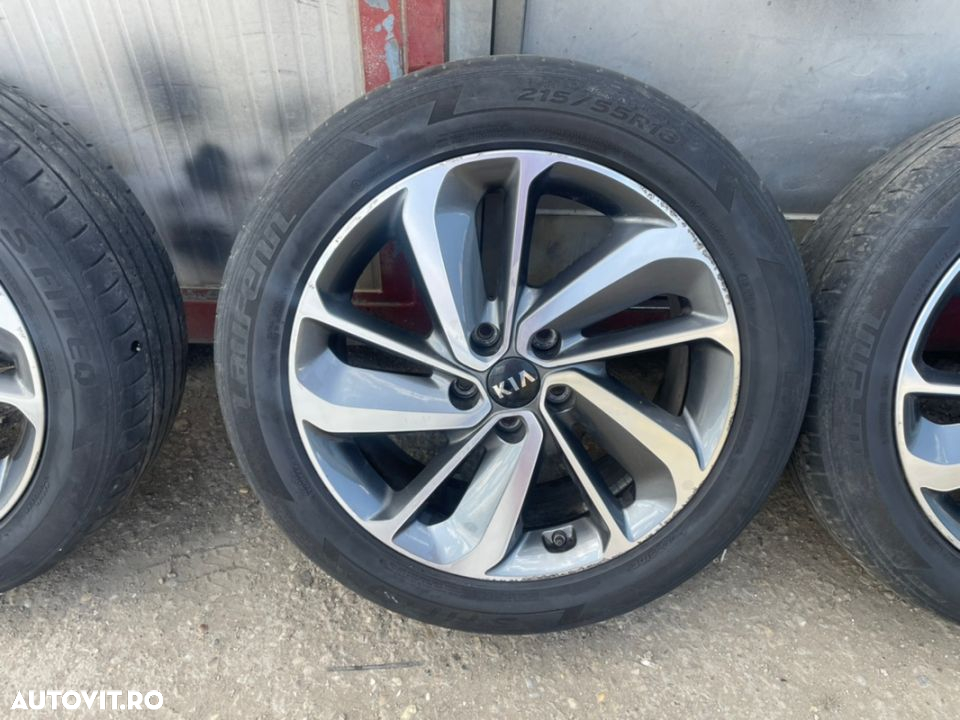 Set jante aliaj KIA NIRO an 2018 cu cauciucuri vara 215/55R18 si senzori presiune - 3