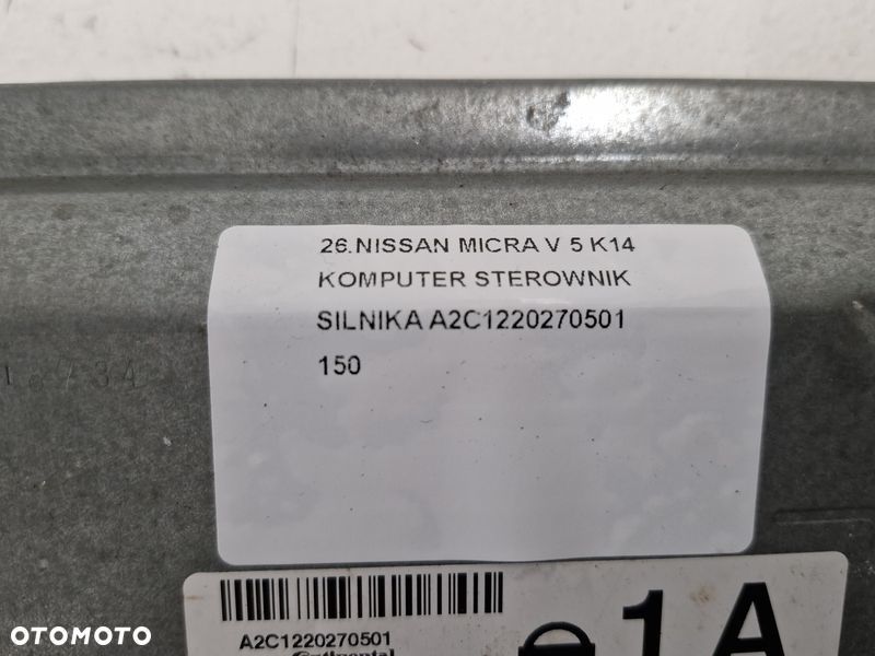 NISSAN MICRA V 5 K14 0.9 B KOMPUTER STEROWNIK SILNIKA 237105FN1A - 4
