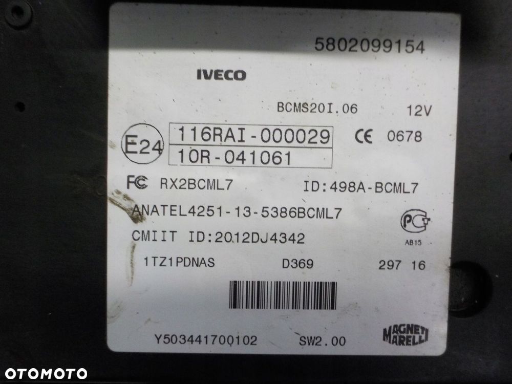 IVECO DAILY VI STEROWNIK MODUŁ BCM - 3