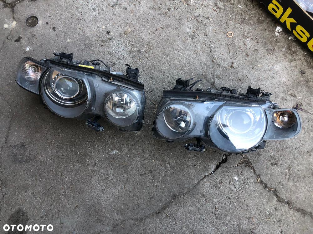 LAMPY przód przednie Xenon CENA ZA 2 SZTUKI BMW E46 COMPACT - 1