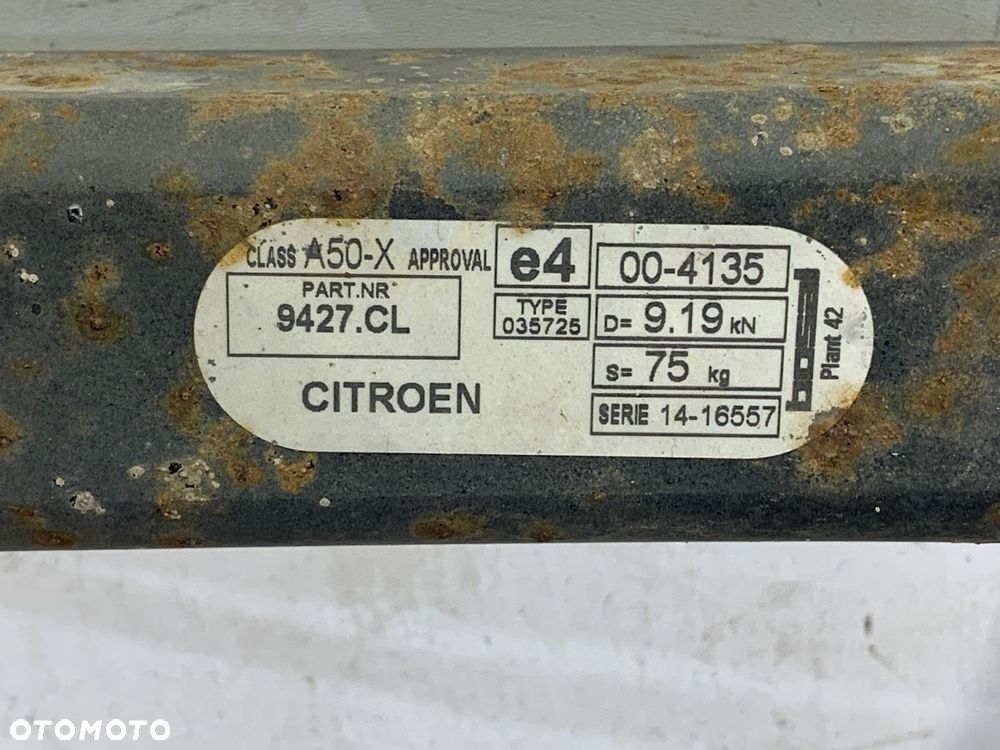 HAK HOLOWNICZY  CITROEN C4 II (NC_) 2009 - 2022 1.6 HDi 110 82 kW [112 KM] olej napędowy 2009 - - 6