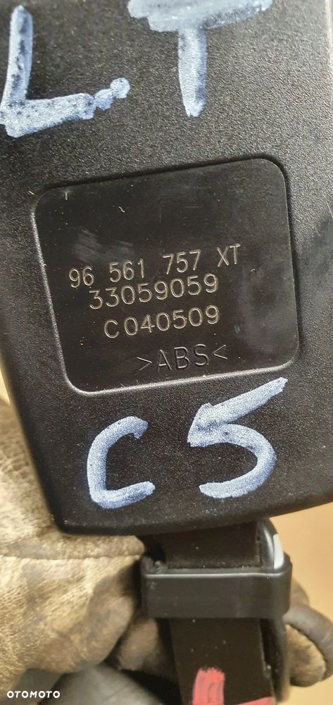 Zapinka pasa tył tylna Citroen C5 III 96561757XT - 6