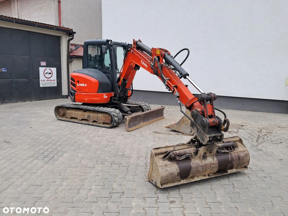 Kubota u48-4 waga 5t TON skarpówka hydrauliczna * 2019r * sprawne oświetlenie  *dodatkowe linie hydrauliczne 2 łyżki lusterka minikoparka u55 kx57 u50 instrukcja PL Red KEY Yanmar Cat JCB Tekeuchi Kubota - 20