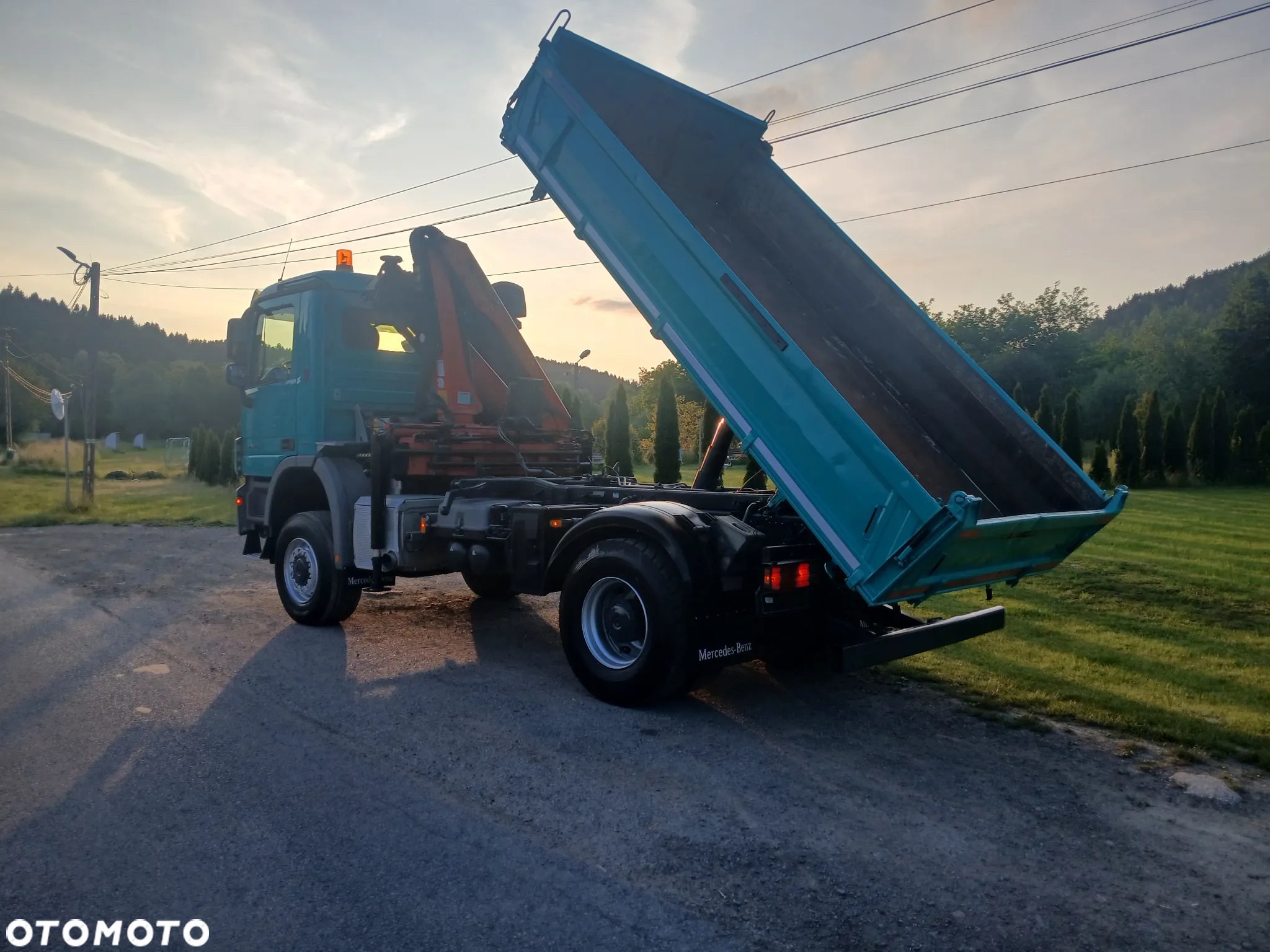 Mercedes-Benz ACTROS 360 KM LIFT 4x4 Duży HDS Palfinger RADIO Meiller PERFEKCYJNY ! - 9