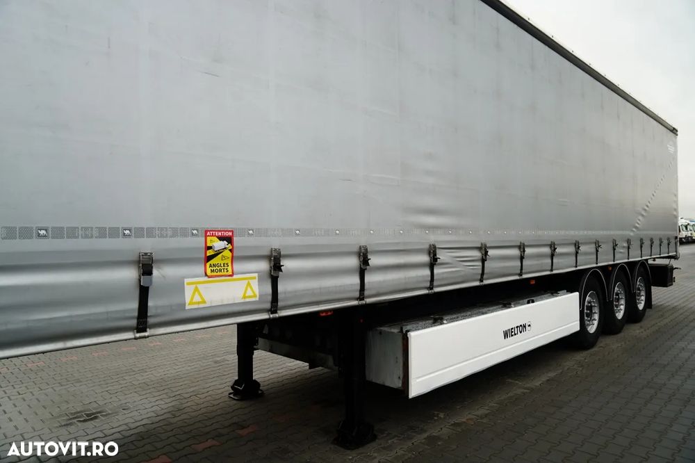 Wielton / SEMIREMORCĂ CU PRELATĂ (CURTAINSIDER) / STANDARD / AXĂ RIDICABILĂ / - 11