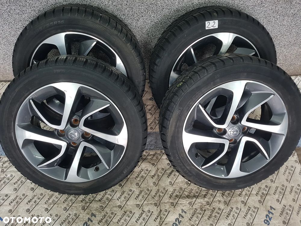 KOŁA CAŁOROCZNE OPEL CORSA D E ADAM HYUNDAI  4X100 195/55R16 6,5JX16 ET40 - 1