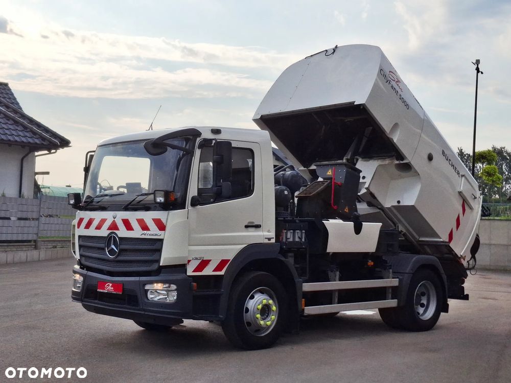 Mercedes-Benz Atego 1321 Zamiatarka BUCHER CityFant 5000 Euro 6 PM10 Rura Do Liści Studzienek Karcher Wysokiego Ciśnienia Napęd Hydrostatyczny - 16