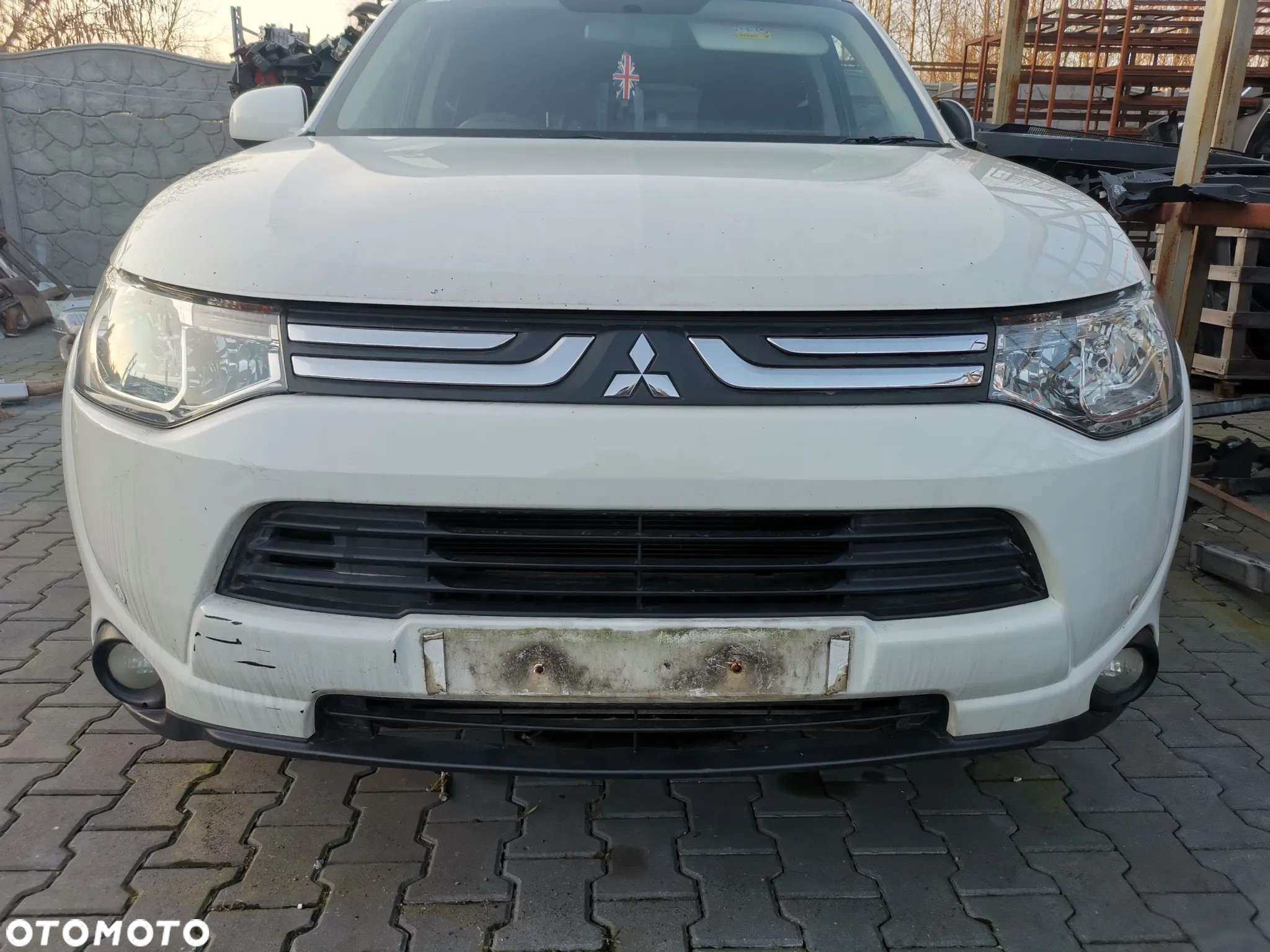 Kompletny przód Mitsubishi Outlander III W37 D-ID Maska Zderzak Lampa Chłodnice Błotnik Pas Przedni - 2