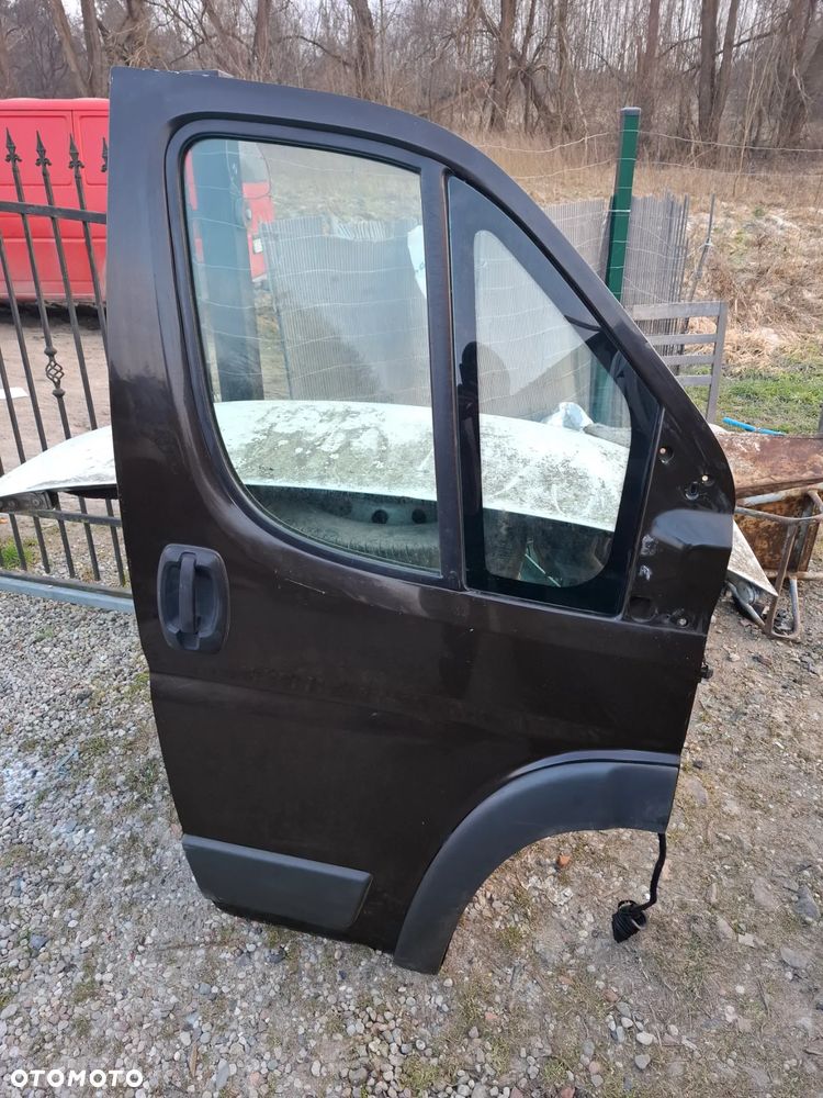 FIAT DUCATO III 06 MAXI DRZWI PRZEDNIE PRAWE KOMPLETNE BRĄZOWE - 1