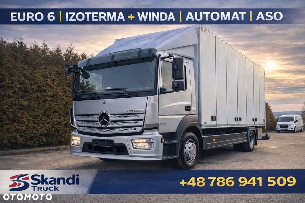 Mercedes-Benz ATEGO 1527 /EURO 6 /KONTENER+WINDA/IZOTERMA/ASO/NISKI PRZEBIEG/ - 1