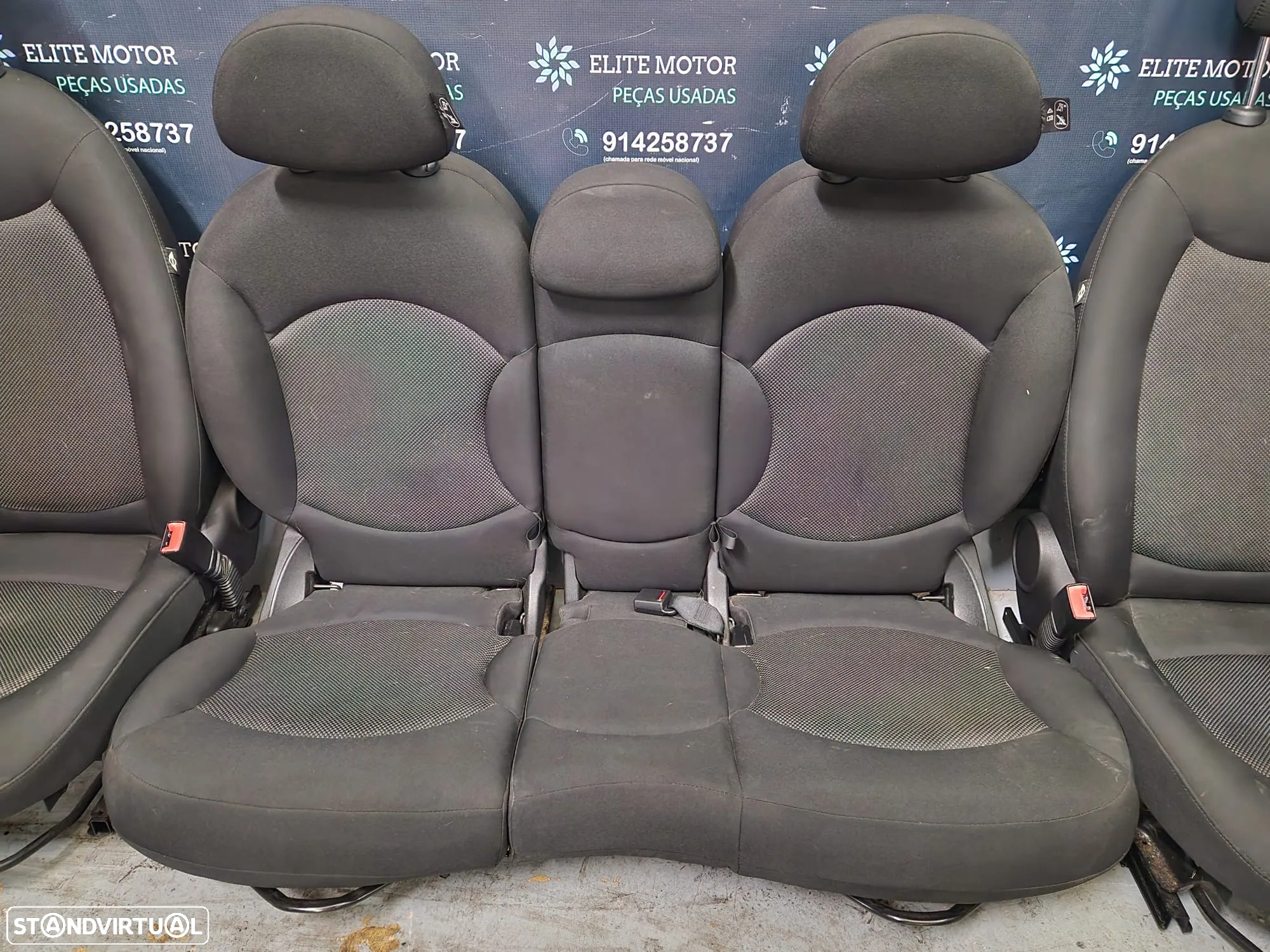 Jogo de bancos usados MINI ONE COOPER R60 COUNTRYMAN tecido - 7