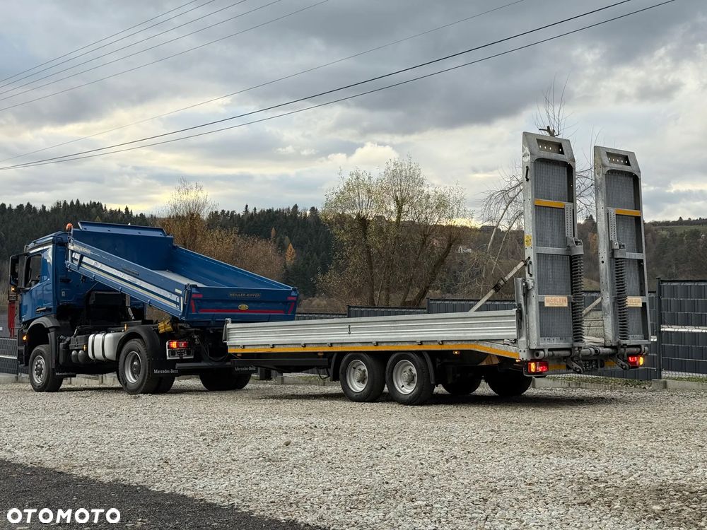 Mercedes-Benz * Arocs * 4X4 * JAK NOWY * Wywrotka Kiper Meiller+ Przyczepa * Zestaw  Sprowadzony * 80.700 km Oryginalnie * Mercedes - 19