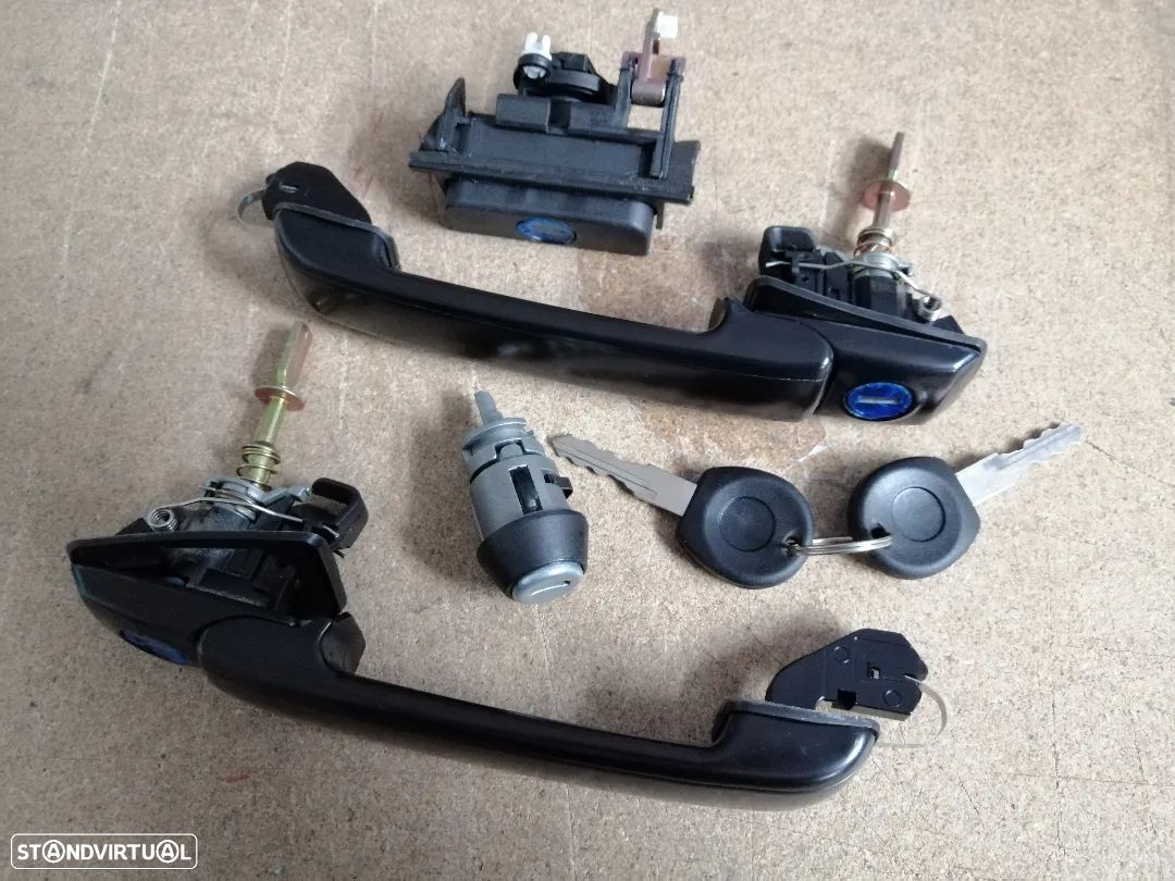 Kit de canhões ignição tampa da mala e puxadores de porta Vw Golf Mk3 NOVO - 1