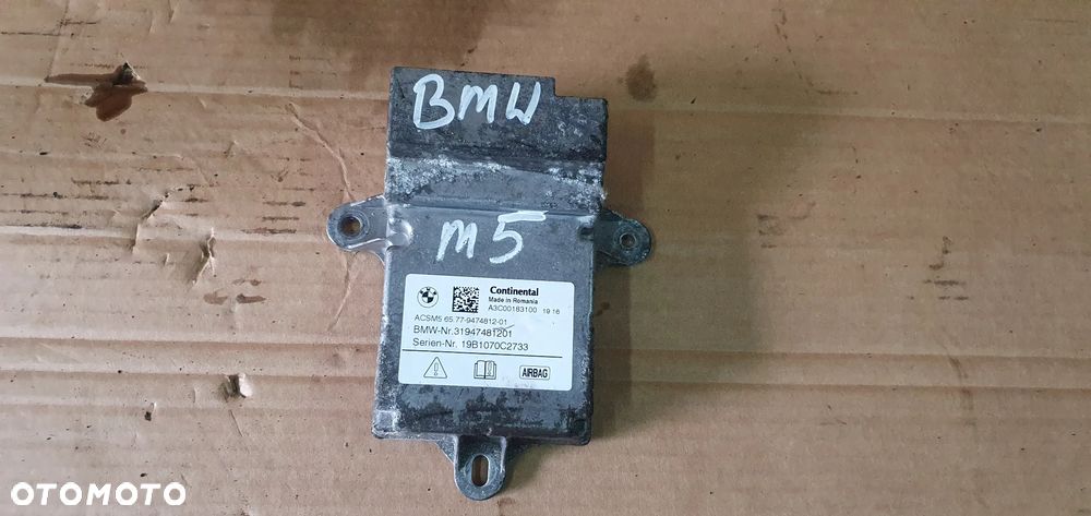 Moduł Sensor Airbag Poduszek BMW M5 G30 F90 9474812 - 1